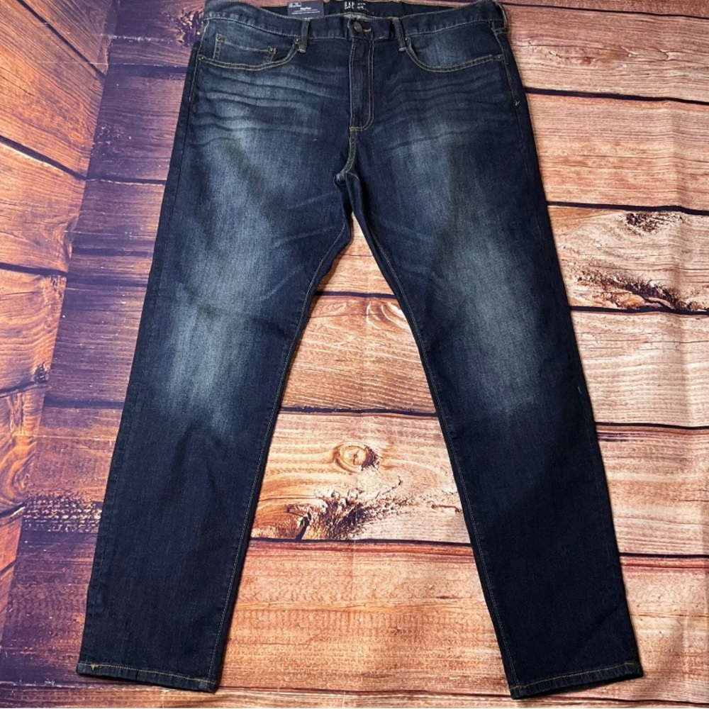 Gap Men's Slim Etroit Gapflex Denim Jeans Blue Mid Wash 38X30 Gap Flex NWT #1712